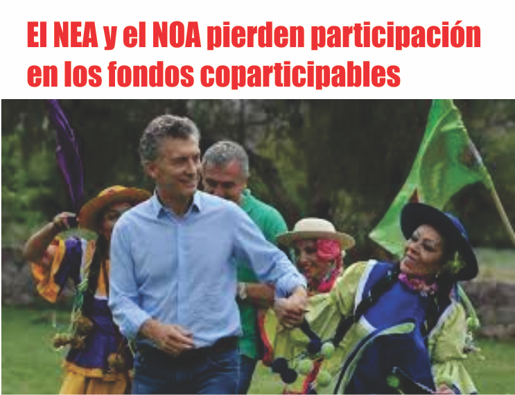  El NEA y el NOA pierden participación en los fondos coparticipables