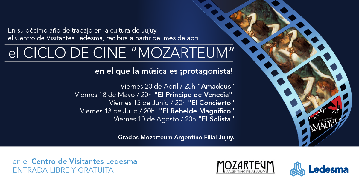  El ciclo de cine “Mozarteum” desembarca en  el Centro de Visitantes Ledesma