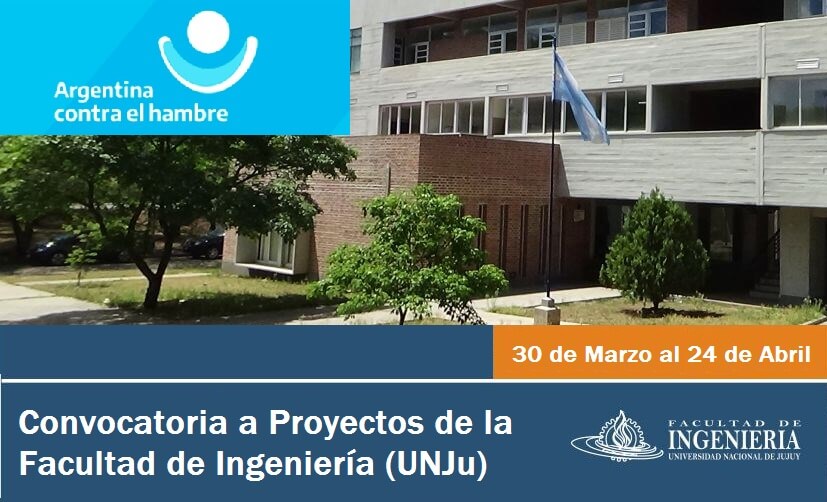  Convocatoria a Proyectos de la Facultad de Ingeniería (UNJu)