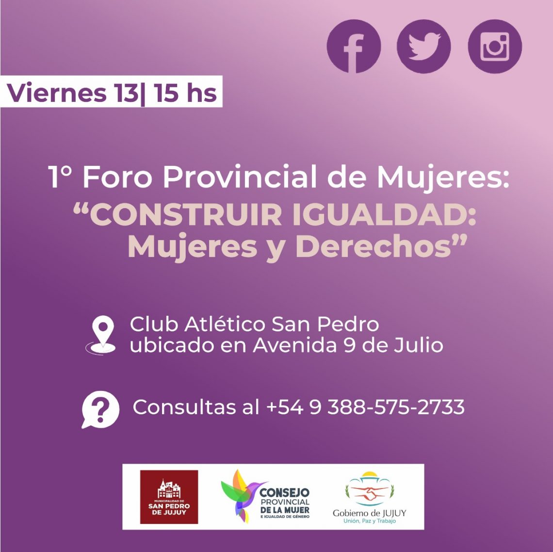  1º Foro Provincial de Mujeres