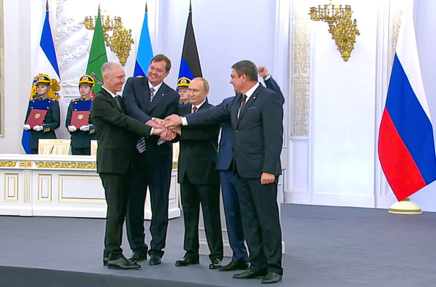  «La gente ha hecho su elección»: Putin firma los tratados de adhesión de las nuevas regiones a Rusia