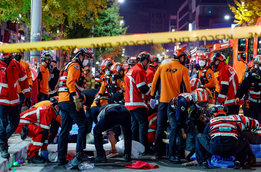  Al menos 146 muertos y 150 heridos en una estampida en Seúl
