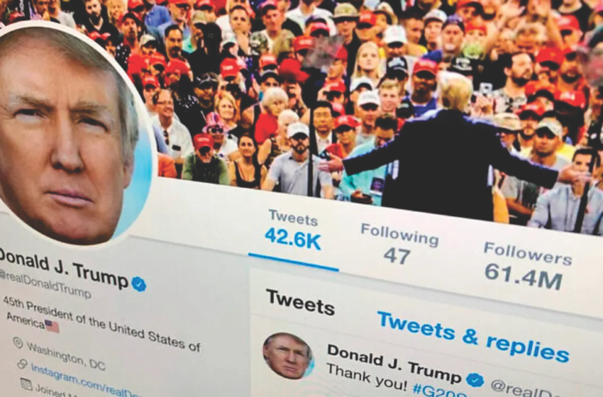  El perfil de Trump reaparece en Twitter