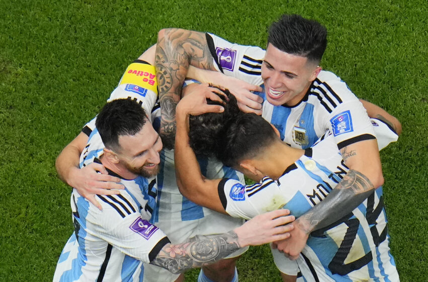  Argentina arrolló a Croacia y esta en la FINAL  de la Copa del Mundo