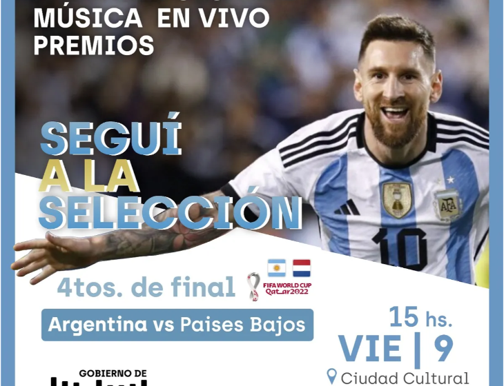  Pantalla gigante para ver Argentina vs Países Bajos