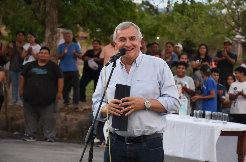  Morales inauguró obras de pavimentación en cuatro localidades del Ramal