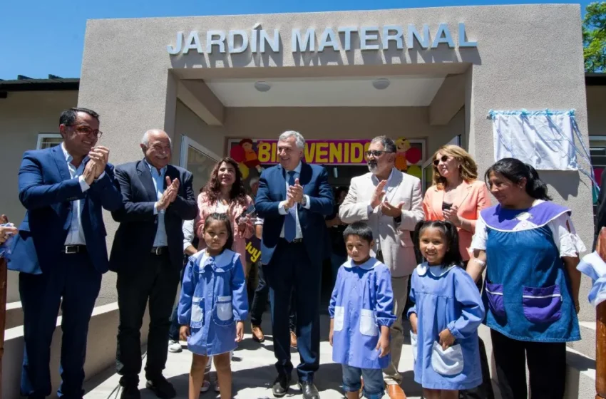  Gerardo Morales inauguró un nuevo jardín maternal construido con la renta de Cauchari