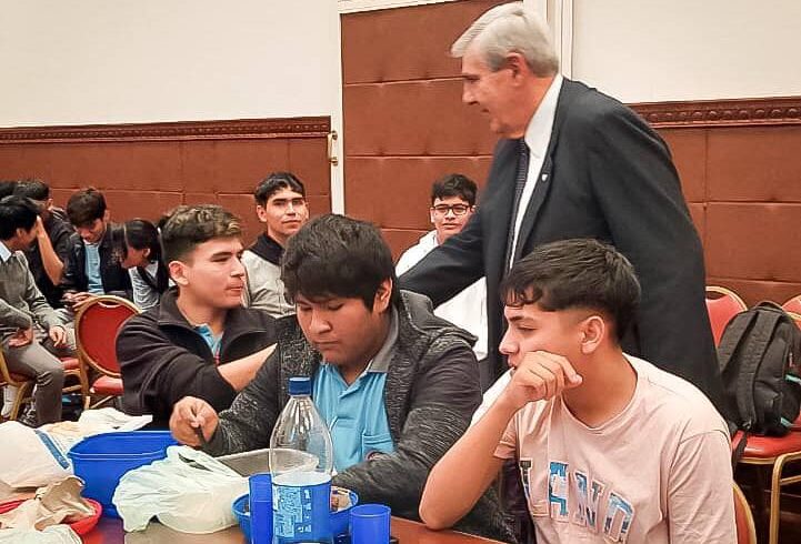  El vicegobernador recibió a los alumnos de la escuela técnica Coronel Álvarez Prado