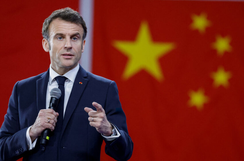  Macron, opuesto a que Europa se inmiscuya en la confrontación entre EE.UU. y China