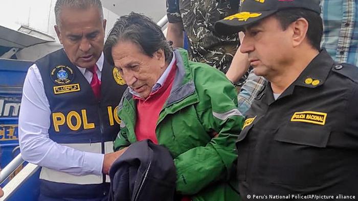  Toledo es trasladado para asistir a audiencia judicial en Lima