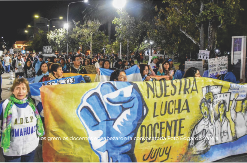  Multitudinaria marcha contra la represión y por salarios dignos en Jujuy