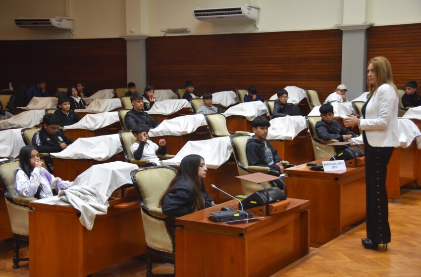  La Legislatura recibió la visita de alumnos de la escuela secundaria Nº 68 de Perico