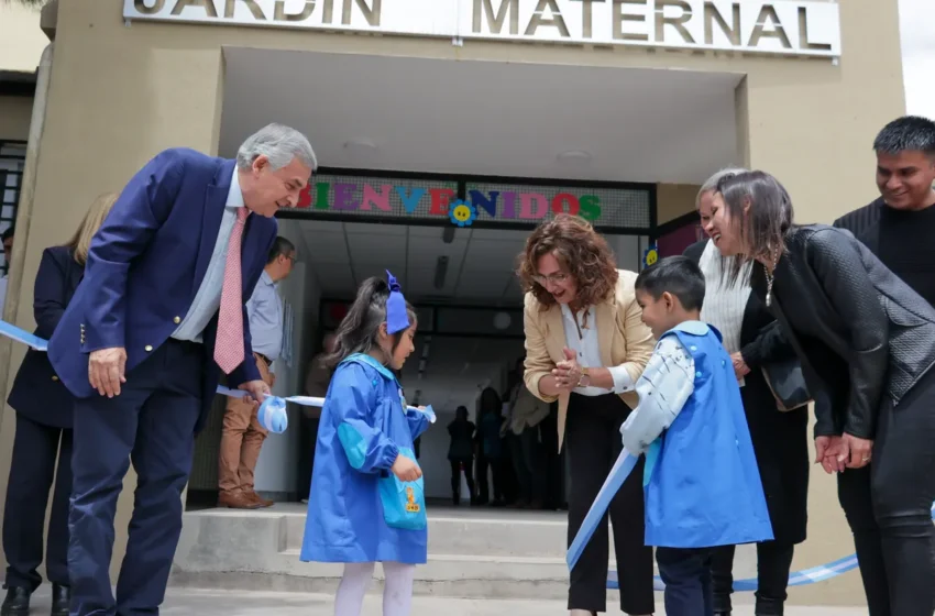  Morales inauguró en simultáneo cuatro establecimientos educativos financiados con la renta de Cauchari