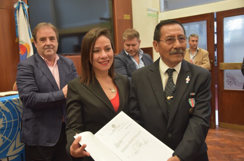  La Legislatura de Jujuy reconoció a jujeños que integraron la Misión de la Paz en Croacia