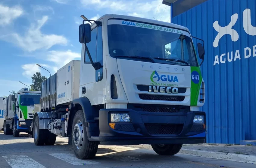  Arriban nuevos camiones desobstructores para Agua Potable de Jujuy