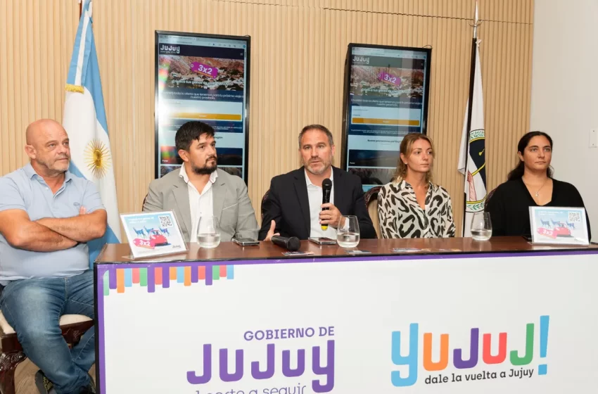  El Gobierno presentó «Jujuy 3×2, Triplicá tus ganas de viajar»