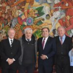 Alberto Bernis recibió la visita de los vicegobernadores de Salta, Catamarca y del dirigente nacional, Julio Piumato