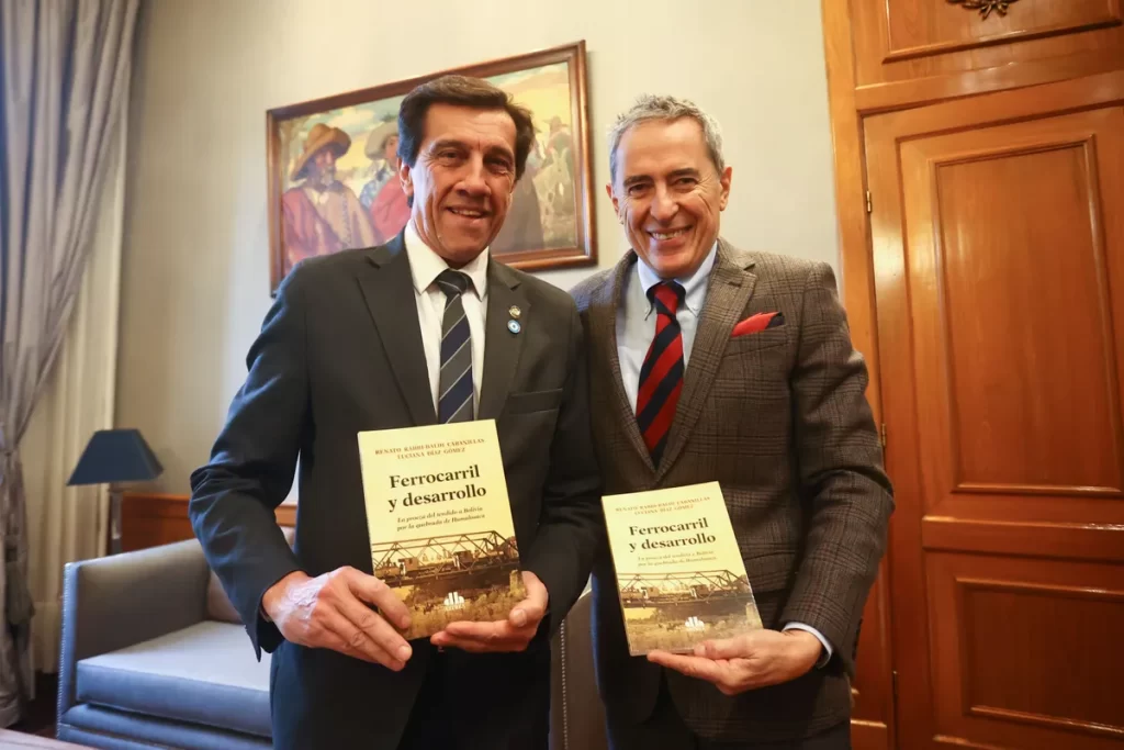 Sadir recibió a autor de destacada obra sobre la historia del ferrocarril