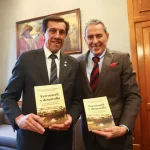 Sadir recibió a autor de destacada obra sobre la historia del ferrocarril