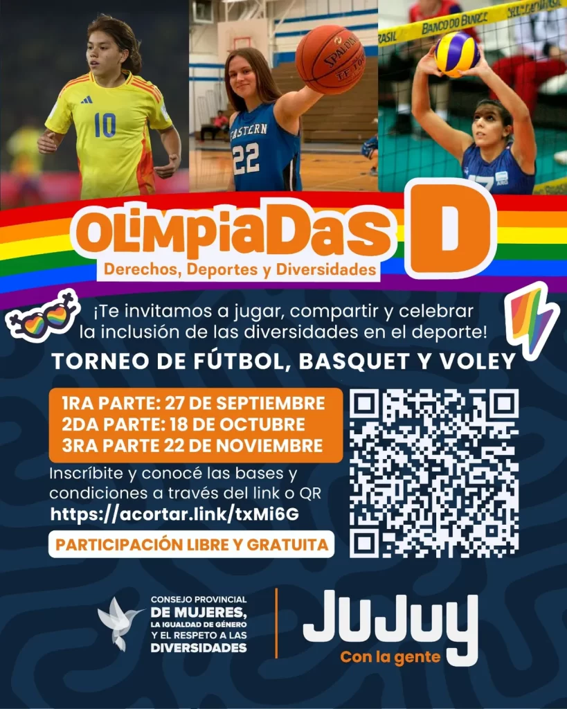 Invitan a participar de las “Olimpíadas D” Derechos, Deportes y Diversidad