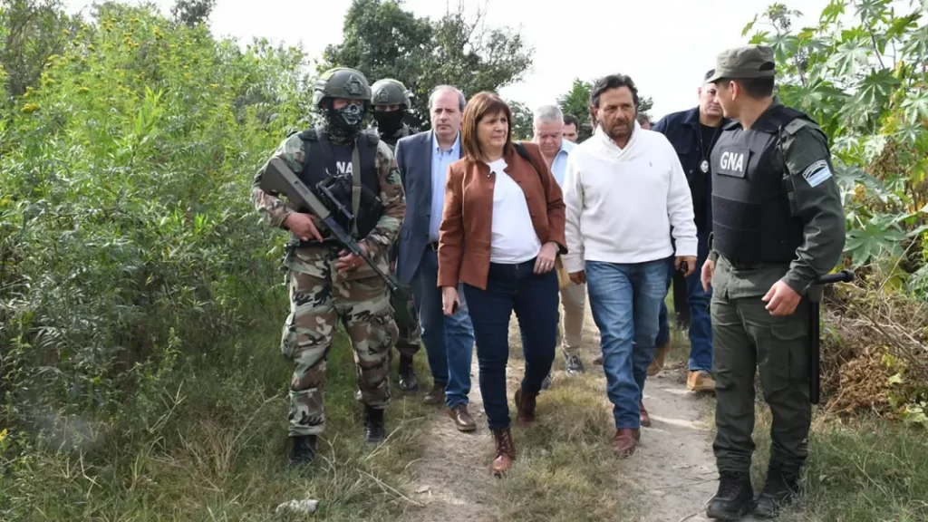 «Patricia Bullrich refuerza la frontera en Aguas Blancas con el Plan Güemes para combatir el narcotráfico»