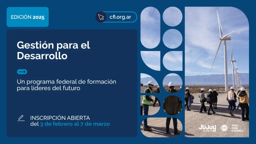 Comenzó la inscripción a la sexta edición del Programa Federal de Formación «Gestión para el Desarrollo» del CFI