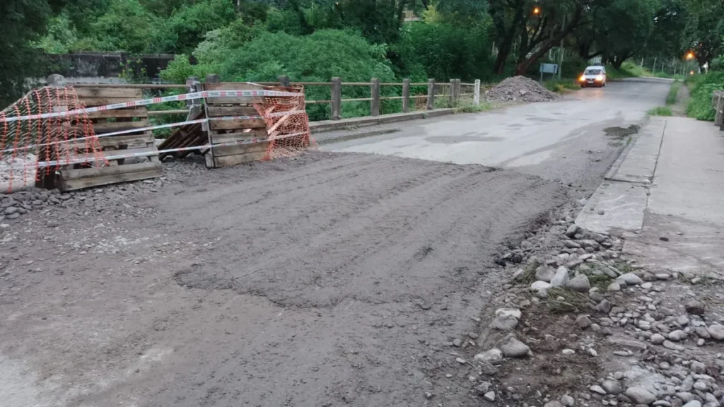 Habilitaron un tramo del puente de Huaico