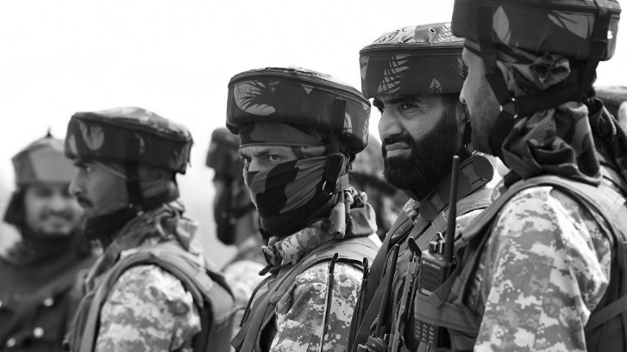 Pakistan India soldados la tinta