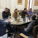 Dialogo con comisionados del Departamento de Valle Grande para evaluar obras