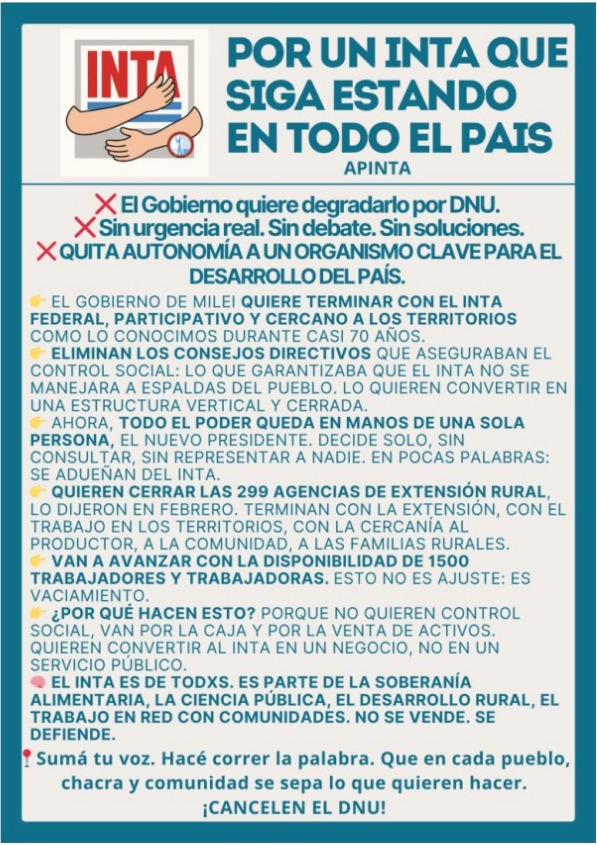 “Modernización o demolición: el INTA no se toca” 2 WhatsApp Image 2025 07 08 at 22.49.06