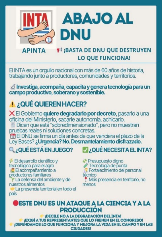 “Modernización o demolición: el INTA no se toca” 3 WhatsApp Image 2025 07 08 at 22.50.05