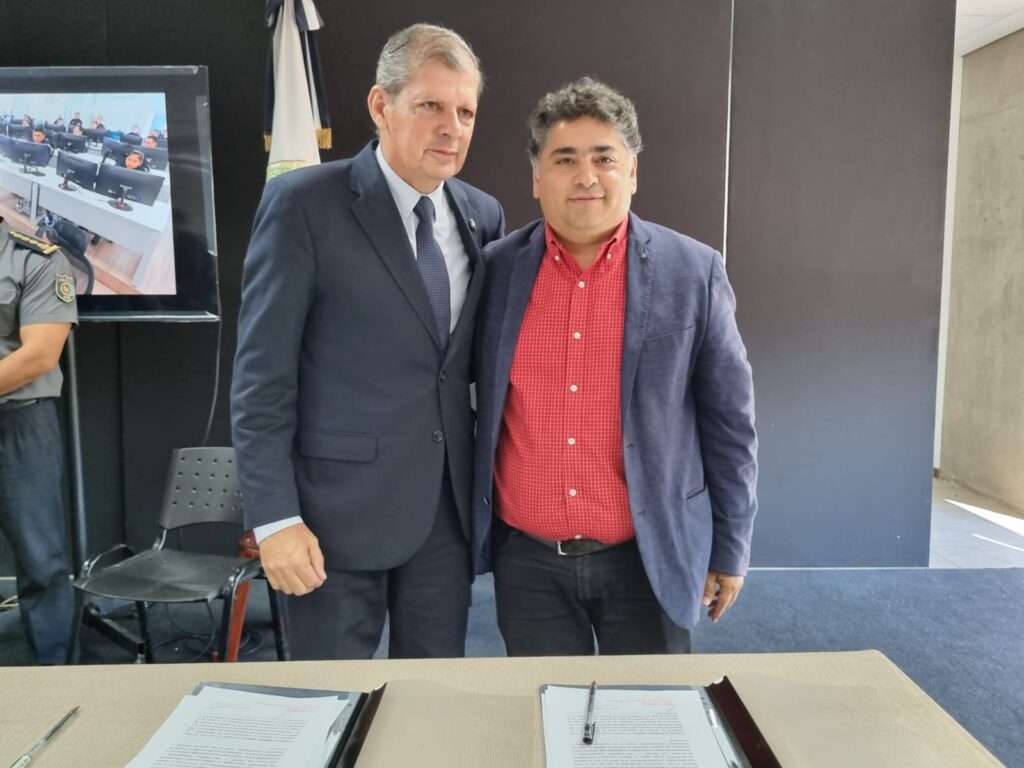 Moreira y Sadir sellan la integración al 911 con más cámaras y barrios protegidos 2 WhatsApp Image 2025 10 23 at 10.48.57