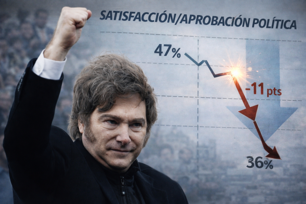 Milei cayó 11 puntos: cuando el ajuste deja de ser épica y se vuelve desgaste
