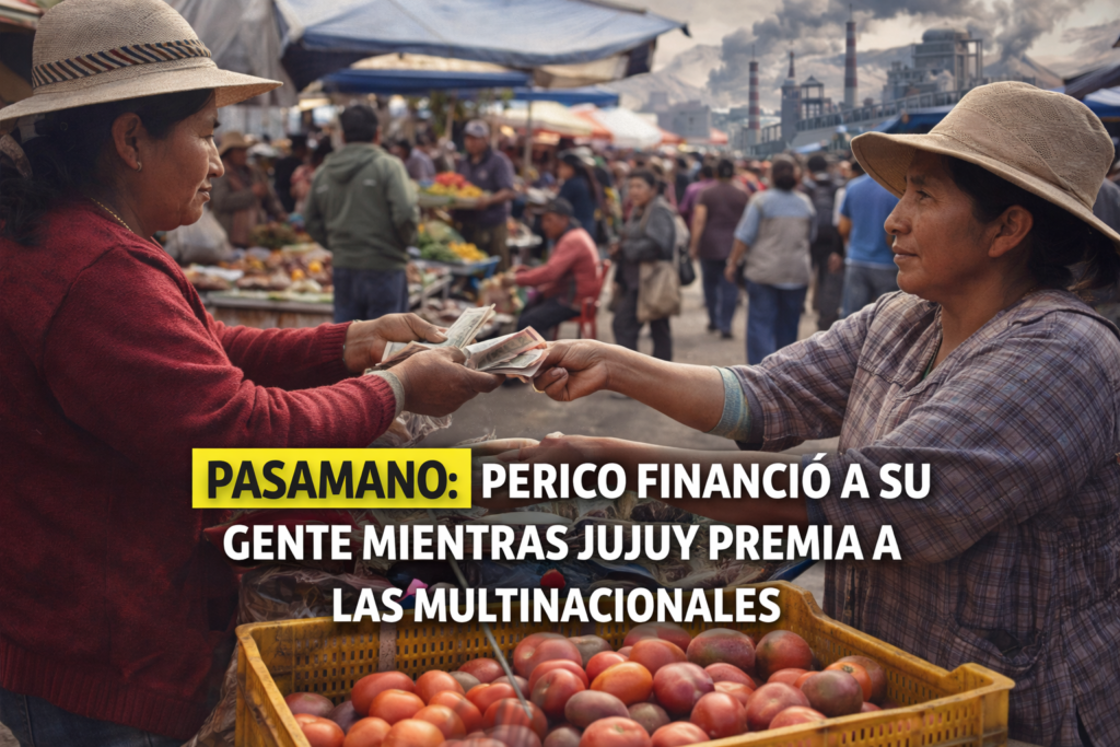 Perico no esperó al banco: el pasamano financió la ciudad real mientras el Estado premia a gigantes