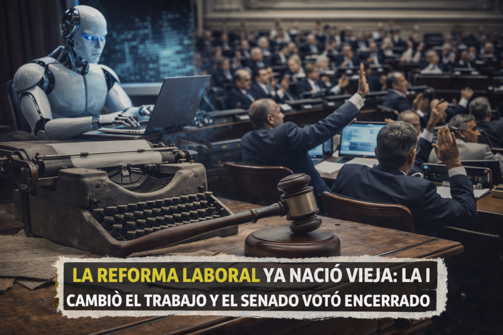 Reforma laboral en ruinas: la IA ya cambió el trabajo y el Senado votó mirando el retrovisor