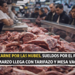 Carne por las nubes, sueldos por el piso: marzo llega con tarifazo y mesa vacía