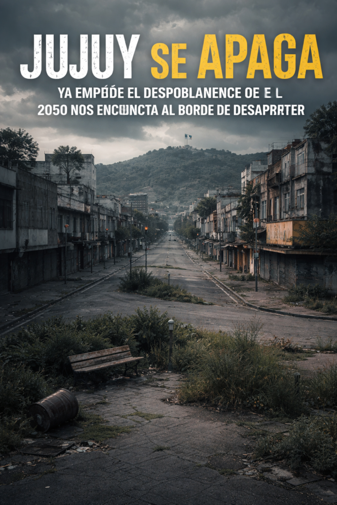 “Apagón poblacional: Jujuy empezó a desaparecer” en el 2050 habrá 392.000 jujeños