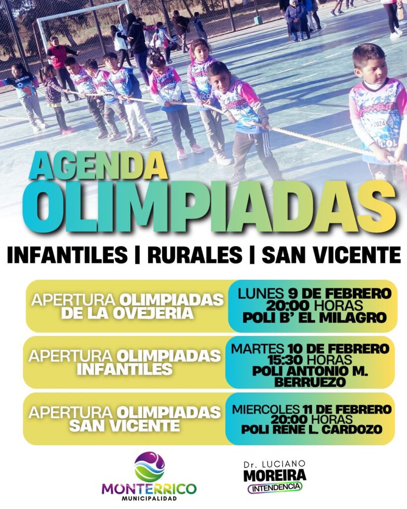 Monterrico en movimiento: Moreira activa una política social de alto impacto con tres Olimpiadas para toda la ciudad