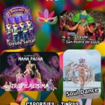 Monterrico vive su noche de corsos: cultura popular, identidad y fiesta en comunidad