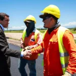 El gobernador Sadir recorrió los avances de las obras en la Ruta Nacional 34
